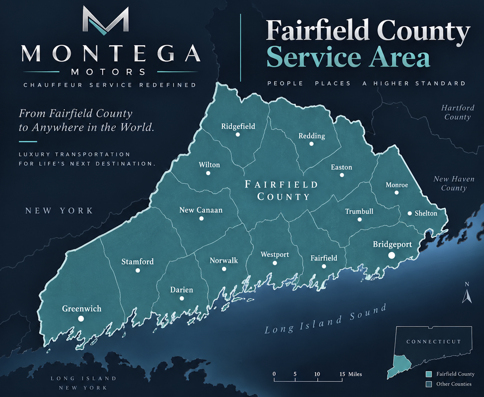 Fairfield County Connecticut service area