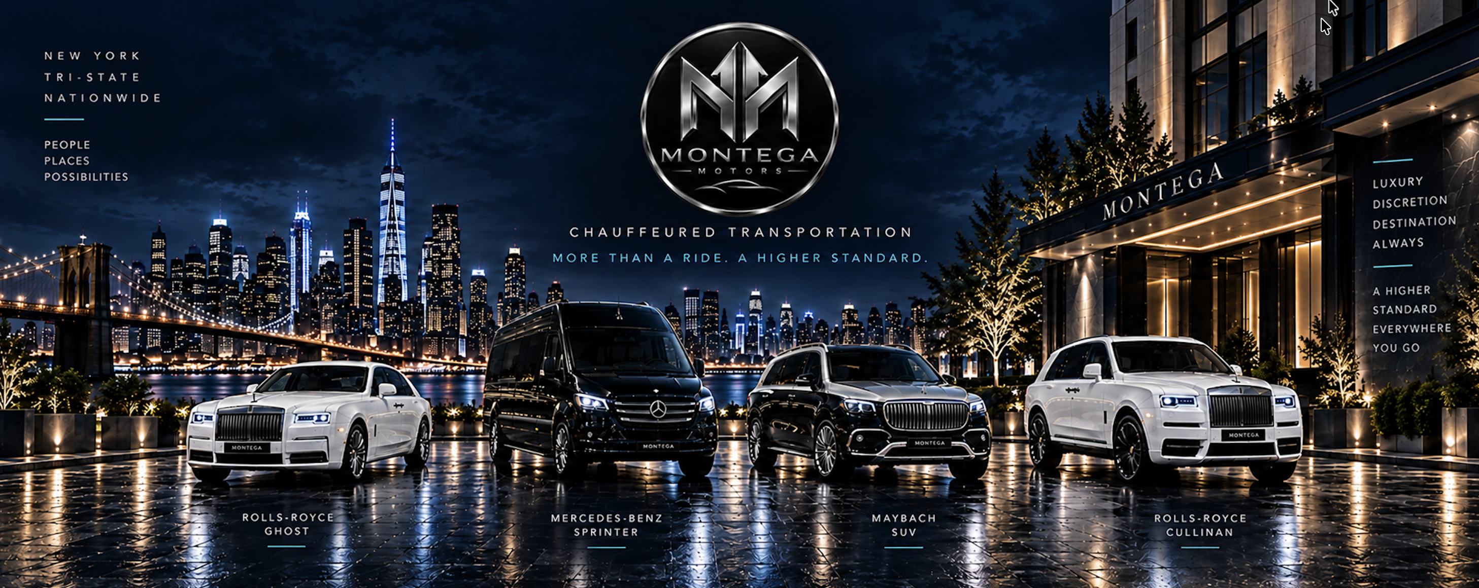 Montega Motors chauffeur-driven luxury vehicles