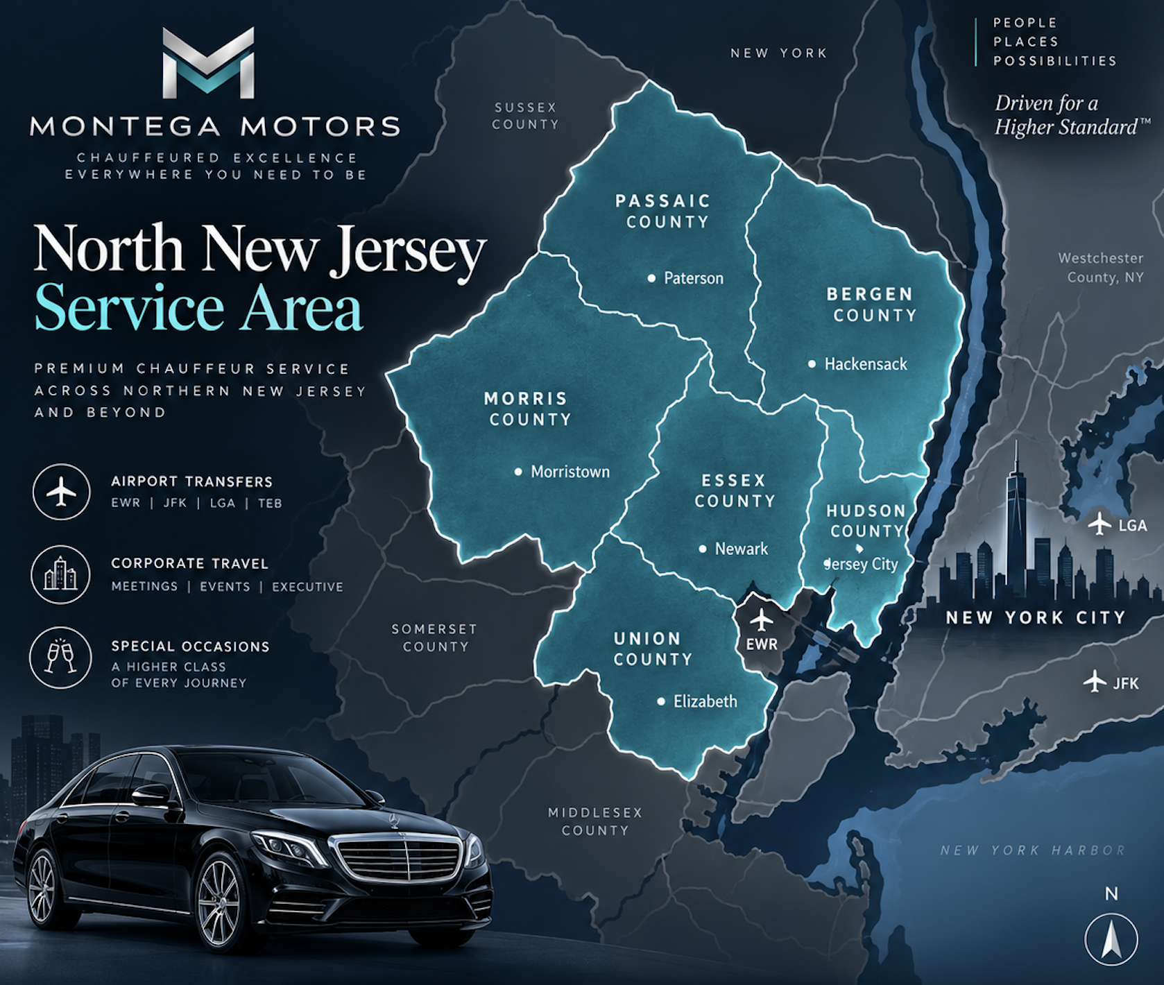 Northern New Jersey service area